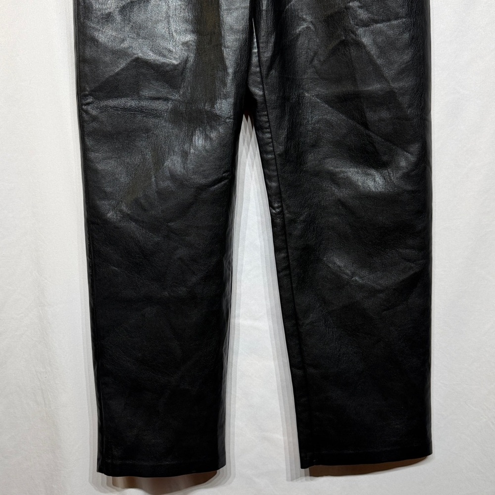 Aritzia Wilfred The Melina Vegan Leather Pant Black Size 10 - Picture 4 of 12